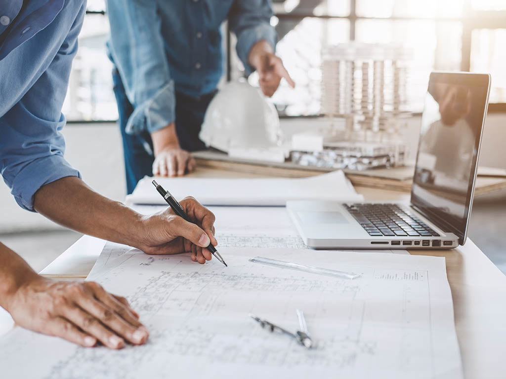 Construction concept of Engineer or architect meeting for projec